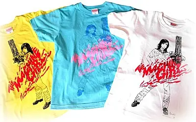 片腕マシンガールのオフィシャルTシャツ3種類 – POPCLIP